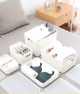 Plastic Storage Tote Box Multi Purpose dengan Tutup