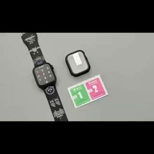 WSKEN 2 Pack HD Apple Watch Case  Ultra-Thin Glass 38/40/41/42/44/45/49mm Series Screen Protector