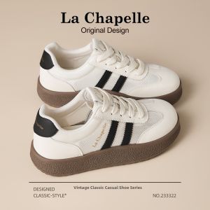 La Chapelle | Breathe Net Womens Casual Sneakers Summer Thick-sole White