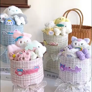 Bó Hoa gấᴜ Bông Set Bó Hoa Kèm gấᴜ 4 món Quà Tặng Bạn Gái Cao Cấp Cho valentine sinh nhật
