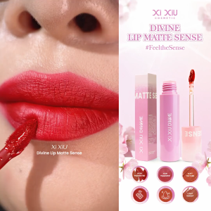 XI XIU DIVINE LIP MATTE SENSE | XIXIU LIPCREAM MATTE DIVINE LONG WEARING LIGHT PIGMENTED MATTE