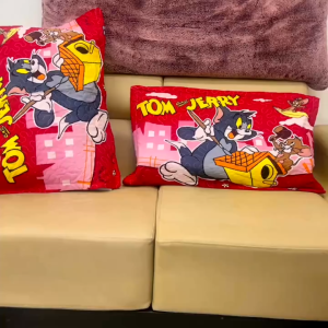 Tom & Jerry - Premium Character Printed Pillowcase - Queen-18"x28"inches