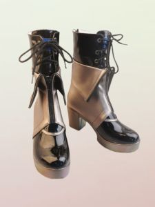 รองเท้า Cosplay Silverglade Limitless สำหรับผู้หญิง สไตล์การ์ตูนเกม อุปกรณ์เสริมสำหรับผู้หญิง รองเท้าผ้าใบสีขาวแบบสวม รองเท้าบู๊ทสีดำ