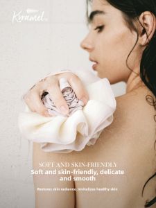 KRRAMEL | Non-dispersive Super Soft Large Bath Puff