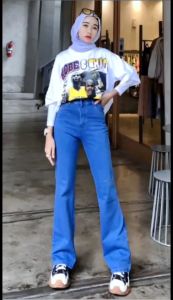 Jeans Cutbray Highwaist Wanita Celana Jeans Wanita Celana Cutbray Stretch Import Jeans Highwaist