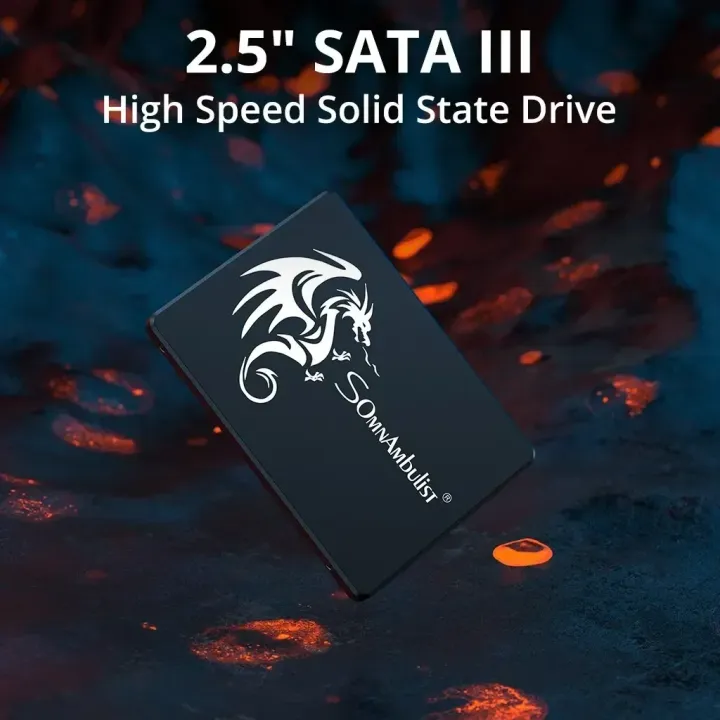 SOMNAMBULIST | SomnAmbulist 2.5" SATA III SSD 128G‑2TB Large‑Capacity Internal Hard Drive Fast Boot For Laptop Desktop PC Replacement