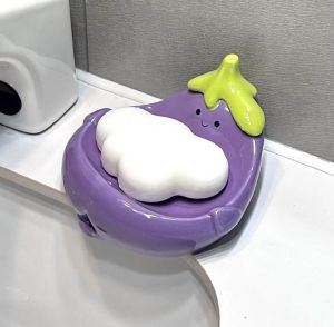 Creative Ceramic Soap Dish Cute Draining Soap Holder for Bathroom And Kitchen Sink Handmade Seals Soap Box Storage Rack