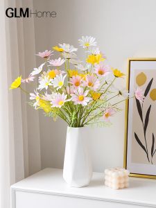 Phong Cách Hiện Đại Nhân Tạo Hoa Cúc Hoa Lụa Mô Phỏng Bàn Trang Trí Trung Tâm Phòng Khách Trang Trí Nhà Đạo Cụ Chụp Ảnh