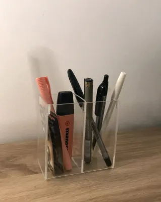 Tempat penyimpanan pensil spidol / Akrilik Tempat penyimpanan Alat tulis