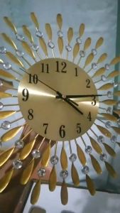 DIYMO 38X38 50x50cm Metal Wall Clock Big Size Wall Clocks For Living Room/Bedroom Art Home Decor Elegant Peacock 3D Wall clock
