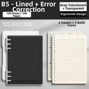 deli | Comfortable Non-binding Loose-leaf Notebook Student Use Research Preparation