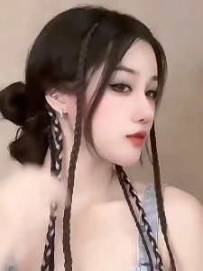 Tóc giả tết thắt bính mini J111 ❤️FREESHIP❤️ tóc tết thắt bính tóc giả thắt bím