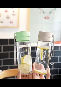 600ml Sports Water Bottle Fast Flow Quick Sip Lid Wide Mouth Leakproof Ideal for kid school Fitness Sports Outdoors- CHP-33
