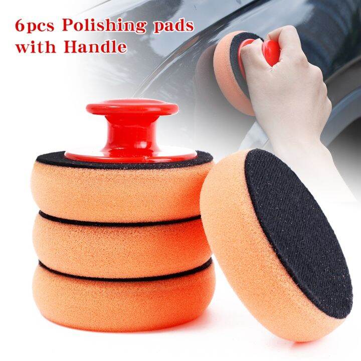 1Set Car Wash Wax Polish Pad Polishing Pad Sponge Car Cleaning Cloth ...