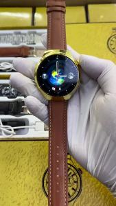 ＜1225＞  Mẫu Mới Xuyên Biên Giới WATCH4PRO Đồng Hồ Thông Minh Tròn Màn Hình Lớn Sạc Không Dây Đồng Hồ Đôi Dải Thép + Nhạc Cuộc Gọi Da