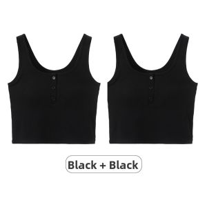 MiiOW | Slimming Catwoman Style Womens Vest With Chest Pad One-Piece Short Sleeveless U-Neck Design Cotton Blend Comfortable Innerwear