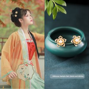 Handmade Butterfly Pearl Hair Accessories Traditional Hanfu Hairpin Elegant Ming Dynasty Tang Style Ensemble Fresh Outburst