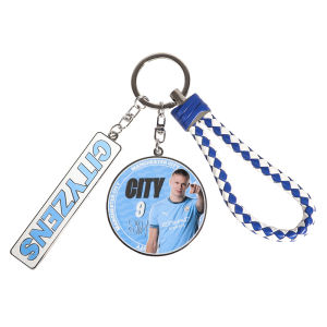 พวงกุญแจสตั๊ดสุดเท่ของทีมเมืองผู้ดี แฮร์รี่ เคน โลหะ วัสดุ ฮาร์แลนด์ สำหรับแฟนบอลที่ซื่อสัตย์และผูกมัดกับทีมแมนเชสเตอร์ซิตี้