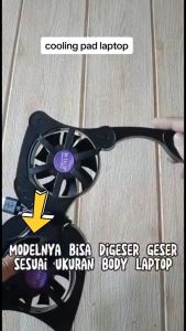 Cooling Fan Laptop Kepiting/ Lipat (Kipas Laptop Pendingin Laptop) - Termurah COD