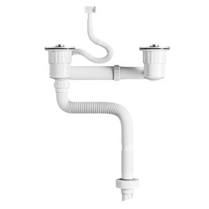 YEMO | Odor Blocking Double Basin Sink Drain Kit