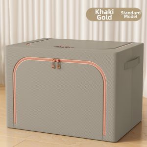 SIVASS | Home Fabric Storage Box Foldable with Steel Frame