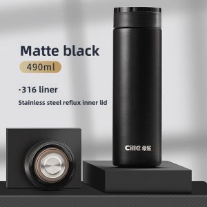 CILLE | Large Capacity High-end Business Thermos Cup For Tea Brewing and Car Use Stainless Steel
