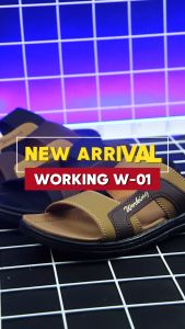 Sandal Kulit Pria Import Working W-01 Model Terbaru Trendy Best Seller Murah