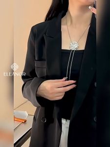Dây chuyền nữ Eleanor Accessories dáng dài vòng cổ mặt hoa hồng phụ kiện trang sức 9366