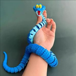 Disney | New Gary Snake: Disney Zootopia 2 Articulated Simulation Toy Snake 3d Printed Snake Gary Model Stress Relief Toys Child Gift