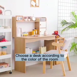 Study Table With Drawer Computer desk desktop home desk bookcase combination office writing desk