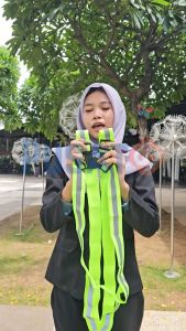 Rompi proyek V SAFETY VEST karet scotlight reflect keamanan aman