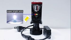 2PCS Lampu Head Lamp Led Projie H4 Mini Lens Y6 Y7 Y8 Y11 Original Super Terang Bohlam Mobil LED 35W 80W