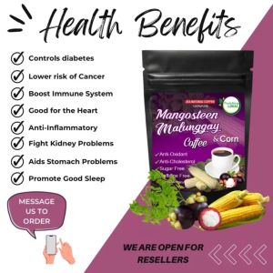Mangosteen Malunggay & Corn Coffee  100% All Natural & Organic Sugar fee Caffiene Free
