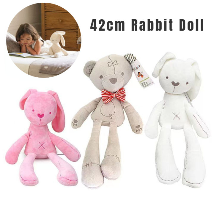 42CM Cute Rabbit Bear Doll Baby Soft Plush Toys For Children Appease ...
