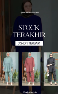 Setelan Rayon Twill Premium one set atasan plus celana stylish modern kekinian bahan adem lembut tidak menerawang outfit wanita remaja baju muslim pengajian kondangan pakaian baru best seller bagus berkualitas rapih size S M L XL XXL setcel terbaru busui