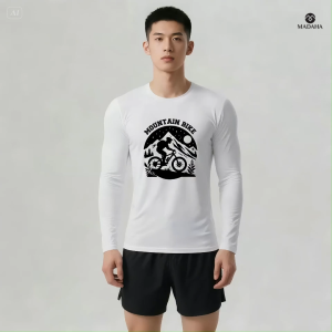 Madaha Kaos Baju Lengan Panjang Dry fit Jersey Olahraga Mountain Bike