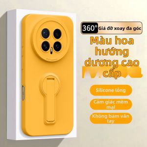 Ốp Lưng Silicone Chất Lỏng có Dây Bảo Vệ Toàn Diện với Giá Đỡ Quay Được cho Honor magic7
