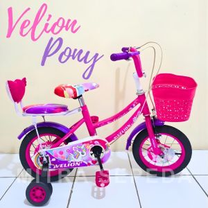 Sepeda Mini Anak Perempuan Velion 12 Inch Ban Pompa