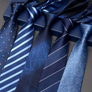Business Formal Tie for Men Wedding Groom No Need to Tie Zipper Blue Grey Red Black Youth Trendy 8cm Width Bow Tie