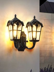 VINCAN | Waterproof Dual Head Outdoor Solar Wall Light