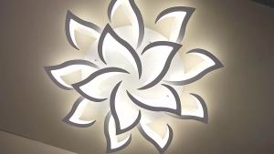 Acrylic LED Ceiling Light Lotus Energy-saving Indoor Lighting Fixtures Remote Control APP Dimming Room Decorations Ceiling Lamp