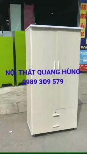 TỦ NHỰA ĐÀI LOAN 2 CÁNH 2 HỘC KÉO CAO CẤP GIAO NHANH HCM