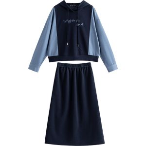 Toyouth | Bộ Đồ Thể Thao Phong Cách Nữ Có Mũ Trùm Đầu Màu Sắc Kịch Tính