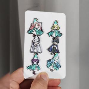 6 Chiếc Mũ Phù Thủy Atelier Men Pin Bộ Anime Trâm Cài Bộ Sưu Tập Dễ Thương Chibi Phù Hiệu Cho Ba Lô Coco Agott Olruggio Richeh