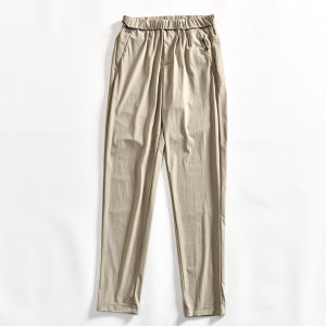 Silky Texture Mens Spring Summer Lightweight Quick Dry Breathable Four-Way Stretch Casual Pants Straight Leg Relax Fit