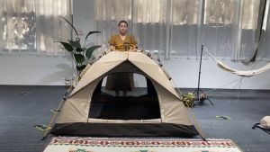 (LOCAL SPOT) Camping Tent 2/3/4 Person Tents for Family Camp Tent Waterproof Windproof Outdoor for Backpacking Hiking Easy Setup with Storage Bag