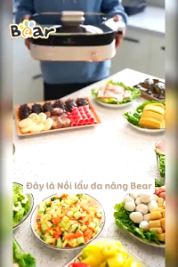 Nồi Lẩu Nướng Đa Năng Bear SB-NL45K Dung Tích 45L- Bảo Hành 12 Tháng