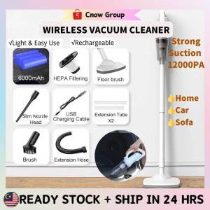 Vacuum Cleaner Cordless 12000PA Wireless Rechargeable Portable Mini Handheld Car Household