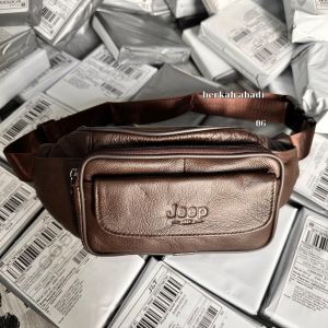 Tas Pinggang Dan Selempang Tas Kulit Sapi bahan tebal Je06