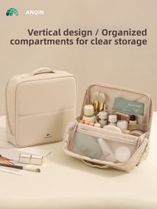 ANQIN | Waterproof Portable Cosmetic Bag Large Capacity Partition Design